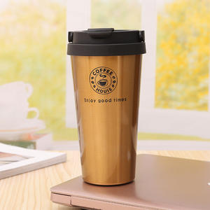 YEWAY kupalar isıtıcı kapaklı özel Logo kahve kupa çift duvar paslanmaz çelik termo kahve seyahat özelleştirilebilir siyah pembe - Product Image 3