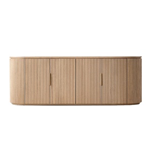 Console <span class=keywords><strong>TV</strong></span> moderna di fascia alta in legno massello di quercia 4 porte Console di Media bassa - Product Image 3