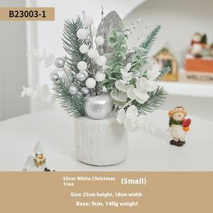 <span class=keywords><strong>Petit</strong></span> <span class=keywords><strong>sapin</strong></span> de Noël blanc de 26 cm <span class=keywords><strong>en</strong></span> PE et sur <span class=keywords><strong>palette</strong></span> <span class=keywords><strong>en</strong></span> bois avec lumières, marque Rancheng, décorations neuves pour la maison, vente <span class=keywords><strong>en</strong></span> gros, décoration de bureau - Product Image 6