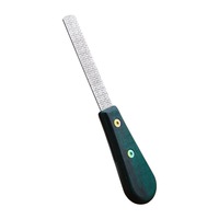 Kit d'outils de manucure en acier inoxydable, lime à ongles carrée double face et bande abrasive à grain grossier/fin, nouveau design