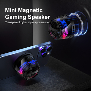 ลำโพงเล่นเกมแบบพกพาบลูทูธขนาดเล็กพกพาได้มีไฟ LED RGB เบสแม่เหล็กสำหรับโทรศัพท์/คอมพิวเตอร์ใช้งานได้กับกลางแจ้ง - Product Image 4