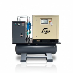 Compresor de Aire Integrado Monofásico ZAKF Hecho en China, 3.7KW 5HP 220V, Tipo Tornillo, con Secador de Aire y Tanque - Product Image 1