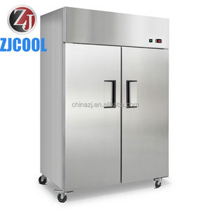 Refrigerador comercial Refrigerador de 2 puertas Equipo de catering Alcance en el refrigerador Alcance de la puerta sólida en el congelador - Product Image 1