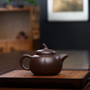 Tetera de Arcilla Púrpura Yixing de Diseño Clásico, Ecológica, Venta al por Mayor, Mina Cruda Kongfu Zisha Hu 250 ml - Product Image 2