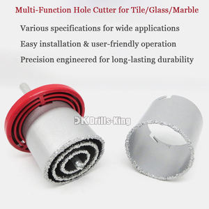 高级防锈瓦钻套件YG8硬质合金砂砾钎焊孔锯套装花岗岩玻璃化瓷砖孔切割器套件 - Product Image 5