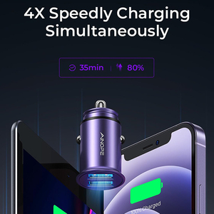 <span class=keywords><strong>Le</strong></span> <span class=keywords><strong>plus</strong></span> <span class=keywords><strong>petit</strong></span> métal 4.8A double port chargeur de voiture Mini Flush Fit adaptateur allume-cigare pour iPhone 16 Pro <span class=keywords><strong>Samsung</strong></span> S25 Ultra - Product Image 6