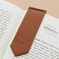 Marcapáginas de Cuero Vegano con Logotipo Personalizado, Marcapáginas Magnético Económico y Elegante para Amantes de los Libros