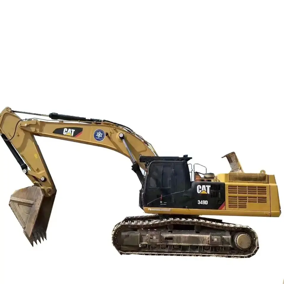 Tiempo de trabajo corto en stock para la venta Servicios de consultoría gratuitos Caterpillar 349 Excavadora hidráulica sobre orugas 49 Ton Cat 349 Excava