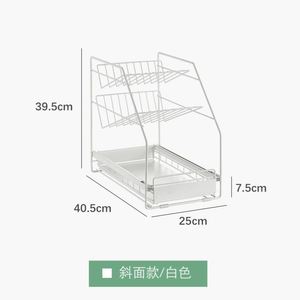 Estantes de Cocina - Estante Extraíble para Fregadero, Estantes Deslizantes Multicapa, Adecuado para Armarios - Product Image 3