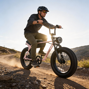 <span class=keywords><strong>Bicicleta</strong></span> Eléctrica con Llantas Gruesas, Estilo Retro, <span class=keywords><strong>Ruedas</strong></span> de 20 Pulgadas, Motor de Alta Potencia, Batería Extraíble, Stock en la UE y EE. UU. - Product Image 2