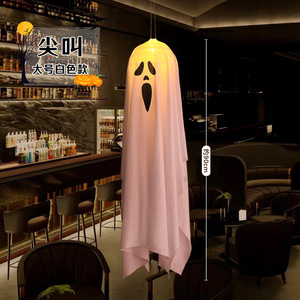Atacado Halloween Dress Up Brilhante Pendurado Bateria Operado Decoração Do Partido Fantasma