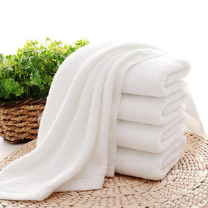 Toallas de hotel 32x72 cm, toalla de baño blanca de algodón puro para spa, belleza y masajes. - Product Image 1