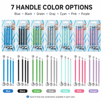 Ensemble de 4 outils de modelage à bille pour pâte polymère et poterie, 8 tailles de billes en acier inoxydable, 7 options de couleurs OEM