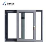 Ventanas Corredizas de Aleación de Aluminio a Prueba de Robos con Diseño Americano Personalizado, Rejilla Magnética, Aislamiento Térmico Moderno, Energy Star