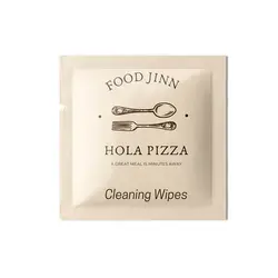 Custom Logo Cleaning Wipes Individual Pack For Restaurant And Food Use For Household Use Single Wet Wipes For Hand And Mouth