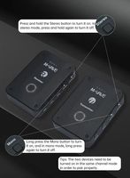 M-VAVE WP-9 Sans Fil Audio Stéréo Mono Muet Fonction 2.4G Rechargeable Émetteur Récepteur Sans Fil Écouteur Moniteur