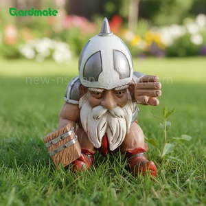 Estatua de Gnomo de Jardín Taloit - Estatua de Gnomo Vikingo Victor, Enano Nórdico, para Hogar, Patio, Jardín, Escultura de Jardín - Product Image 4