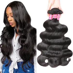 Onbewerkte 100 Procent Braziliaanse Haar Cuticula Intacte Haarbundel Verkoper Dubbel Getrokken Inslag Braziliaanse Human Hair Extensions