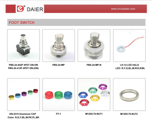 PBS-24-MP Guitar Pedal effectors đẩy nút chuyển đổi chân chuyển đổi pit tông với mùa xuân thiết bị đầu cuối và sạch Vòng chiếu sáng - Product Image 4