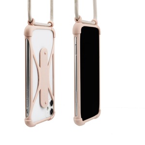 Funda de silicona universal con soporte plegable y correa cruzada para <span class=keywords><strong>iPhone</strong></span> 17 16 15 14 13 Pro Max - Product Image 3