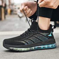 Chaussures de course à coussin d'air intégral avec logo personnalisé, baskets en maille technique, baskets athlétiques, grandes tailles 38 à 48, chaussures de sport