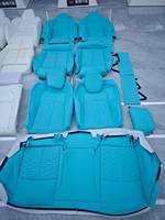 Pour Audi A4, kit de mousse de siège confortable rouge S4 modifié avec revêtement en cuir PU, panneaux de porte pour l'avant et l'arrière