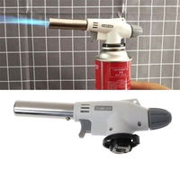 Antorcha de butano, antorcha de cocina con bloqueo de seguridad y llama ajustable para cocinar barbacoa hornear