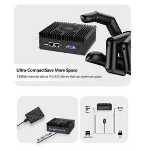 Yüksek Performanslı Entegre Grafikli Gömülü Endüstriyel Bilgisayar Windows10/<span class=keywords><strong>Linux</strong></span> 4*USB3.0 4*USB2.0 2*COM Endüstriyel Bilgisayar - Product Image 3