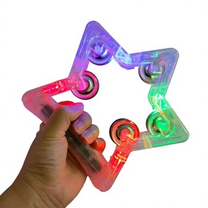 Tambourin LED Étoile Lumineux Clignotant, Instrument Musical à Main pour Fête, Mariage, Concert, Festival - Product Image 4