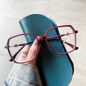 Nouvelles lunettes anti-lumière bleue TR90, monture rectangulaire, taille moyenne, montures de lunettes pour femmes avec protection UV M6 21011 - Product Image 1