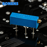 Potentiomètre de réglage multi-tours en céramique 3006P 10-5M, réglage par le haut, tolérance 10%, 22 tours