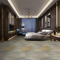 Tapis à poils hauts pour hôtels 5 étoiles Salles de banquets Salons Tapis imprimé mur à mur pour hôtel
