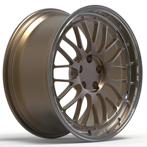 Rines Forjados Personalizados de 2 Piezas en Aleación de Aluminio 6061-T6 5x112 5x120 5x114.3 para Mercedes W205 W206 C63 BMW Audi Tesla - Product Image 1