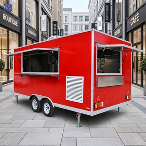 Camion de restauration CAMPTRL pour café et hot-dogs, entièrement équipé, cuisine mobile, chariot à crêpes et barbecue - Product Image 1
