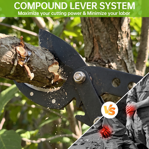6 Level <strong>Telescopic</strong> <strong>Loppers</strong> 65 Manganese Steel Heavy Duty Branch Trimmer Rubber Anti-Slip Grip Hedge Shears Garden Fruit <strong>Tree</strong> - Product Image 3