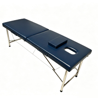 Table de massage de type valise pour acupuncture, moxibustion et physiothérapie, en PU, plusieurs couleurs disponibles, capacité de charge 200 kg