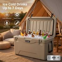 Glacière rigide professionnelle rotomoulée pour le camping, la pêche et les activités de plein air, 110L, grande glacière isotherme classique portable en LLDPE