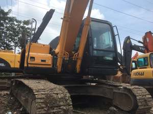 Excavatrice sur chenilles hydraulique Hyundai R225-7 d'occasion de 22 tonnes avec pompe et roulement d'engrenage pour usage en construction, haute qualité - Product Image 6