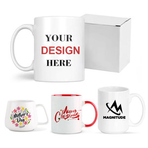 11oz Pink Ceramic <b>Coffee</b> Mug Full Color Printing with Cool Vintage Classic Novelty <b>Prints</b> Sublimation Blanks for 14 oz Capacity - Product Image 2