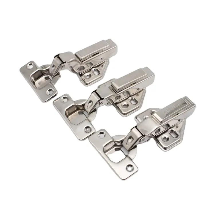 SS Fixed Hydraulic Hinges Rust-proof Furniture Cabinet Hinges Copper Core Soft Close SS Door Hinges with SS Screws