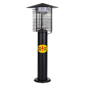 Lampe anti-moustiques d'extérieur 25x58cm, lampe LED noire pour jardin, villa, patio, non toxique, 220V - Product Image 3