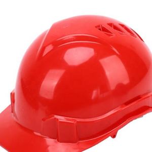 Casco de Seguridad Ajustable con Trinquete Rojo ABS para Protección Personal en la Construcción - Product Image 2