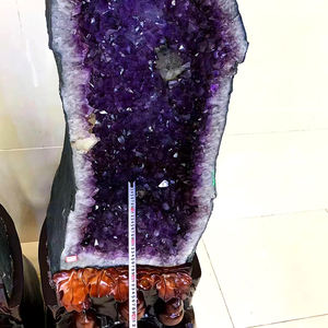 Vente en gros de grande améthyste naturelle cathédrale de guérison grotte d'améthyste en forme de dôme magnifique géode d'améthyste pour la géomancie des magasins - Product Image 6