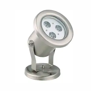 3W 6W DMX dẫn ánh sáng hồ bơi dưới nước bằng thép không gỉ hồ bơi dẫn ánh sáng