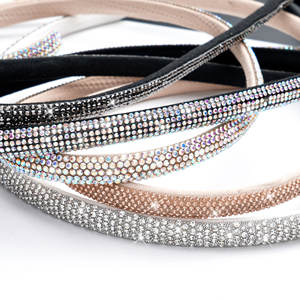 Sandalias de tacón alto de nuevo estilo para mujer, zapatillas con media correa de diamantes de imitación, Color sólido, tira de diamantes de imitación decorativos al por mayor - Product Image 2