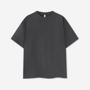 เสื้อยืดแขนสั้นผ้าฝ้ายสีพื้นเนื้อหนาสำหรับใส่สบายๆ - Product Image 3