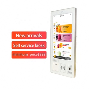 Custom Size Self Ordering Kfc Kiosk Wall Mount Ticket Kiosk <b>Printer</b> <b>Scanner</b> Card Reader Self Checkout Kiosk Payment for bar Live - Product Image 6