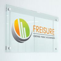 Impression UV personnalisée Nom de l'entreprise Signes publicitaires Découpe laser Plaque acrylique transparente Panneau publicitaire