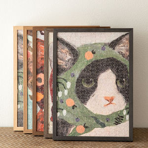 Vendita calda cornice in legno personalizzata per 1000 pezzi <span class=keywords><strong>puzzle</strong></span> cornice da parete decorazione per la casa - Product Image 3