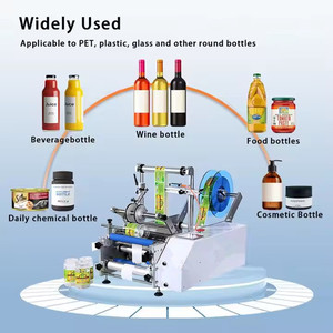 Chanfer Semi-Automatic Round Bottle and Flat Bottle Multifunctional <strong>Labeling</strong> <strong>Machine</strong> - Product Image 3